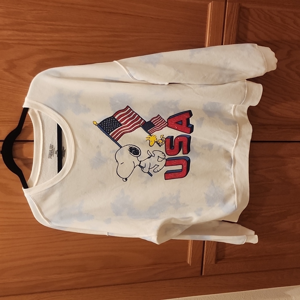 Peanuts  snoopy & woodstock usa soft sweatshirt sz 2X